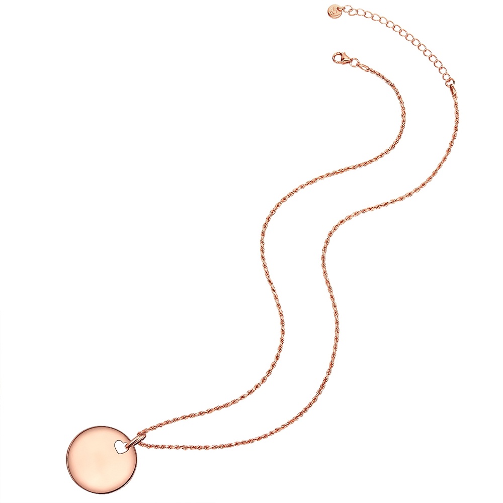 Glanzstücke München Collier en argent Coeur Argent sterling en Or rose collier