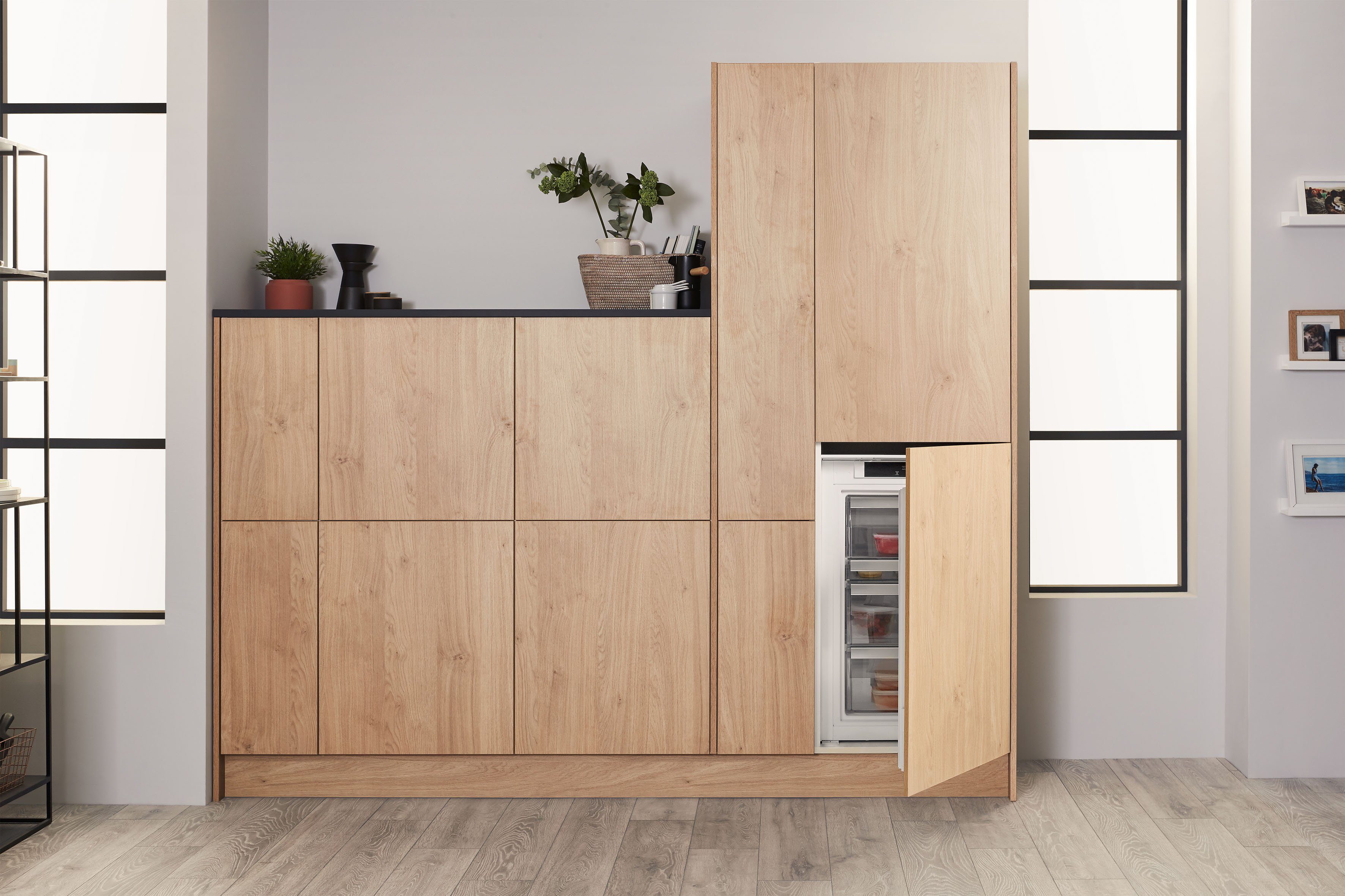 BAUKNECHT Einbaugefrierschrank GSI 9F2, 87,3 cm hoch, 55,7 cm breit