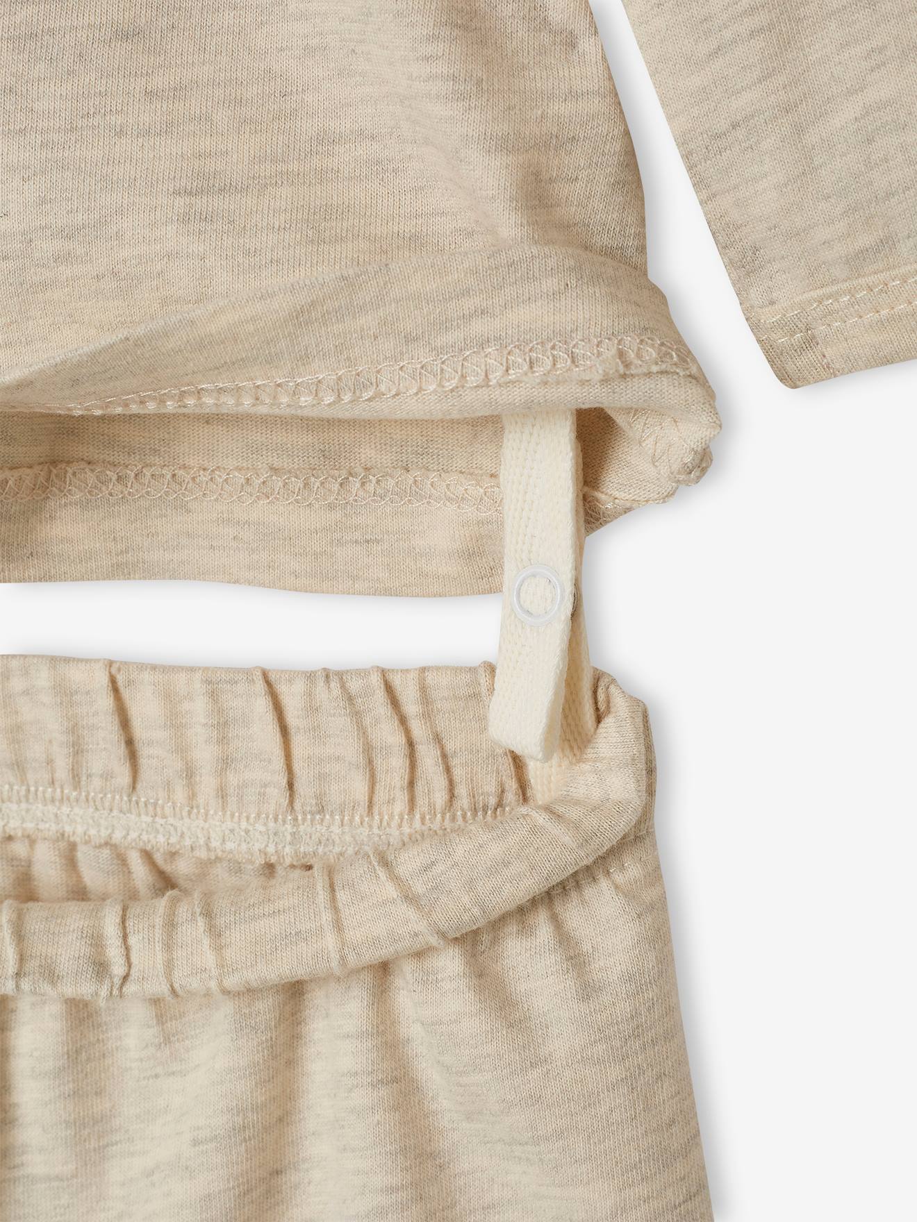 Lot de 2 pyjamas en jersey bébé garçon moutarde