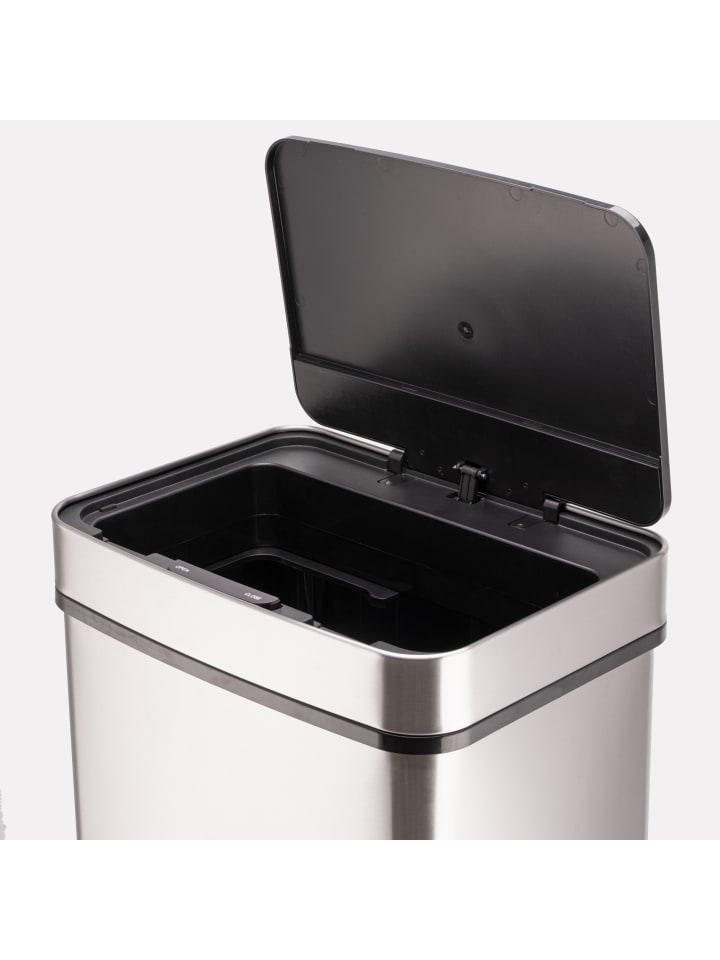 Ribelli Sensor Mülleimer 72 L,  4 Fächer, silber günstig kaufen onesize