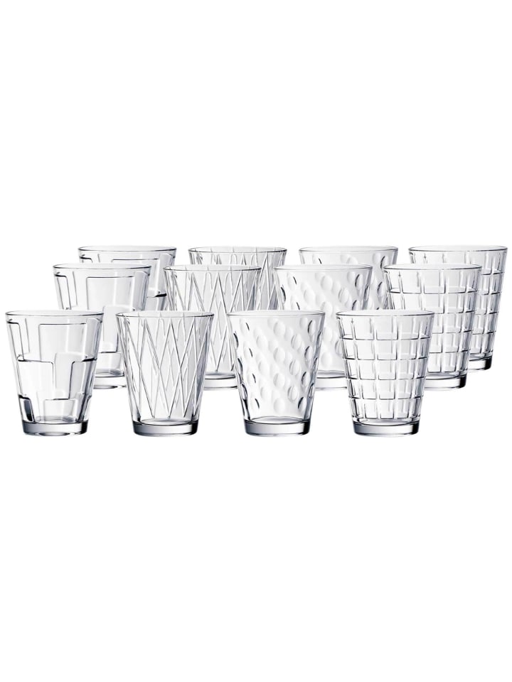 Villeroy & Boch 12er Set Wassergläser Dressed Up 310 ml in transparent günstig kaufen onesize