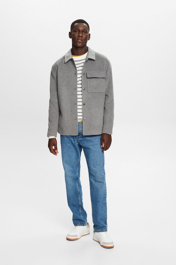 Jacke aus recyceltem Wollmix