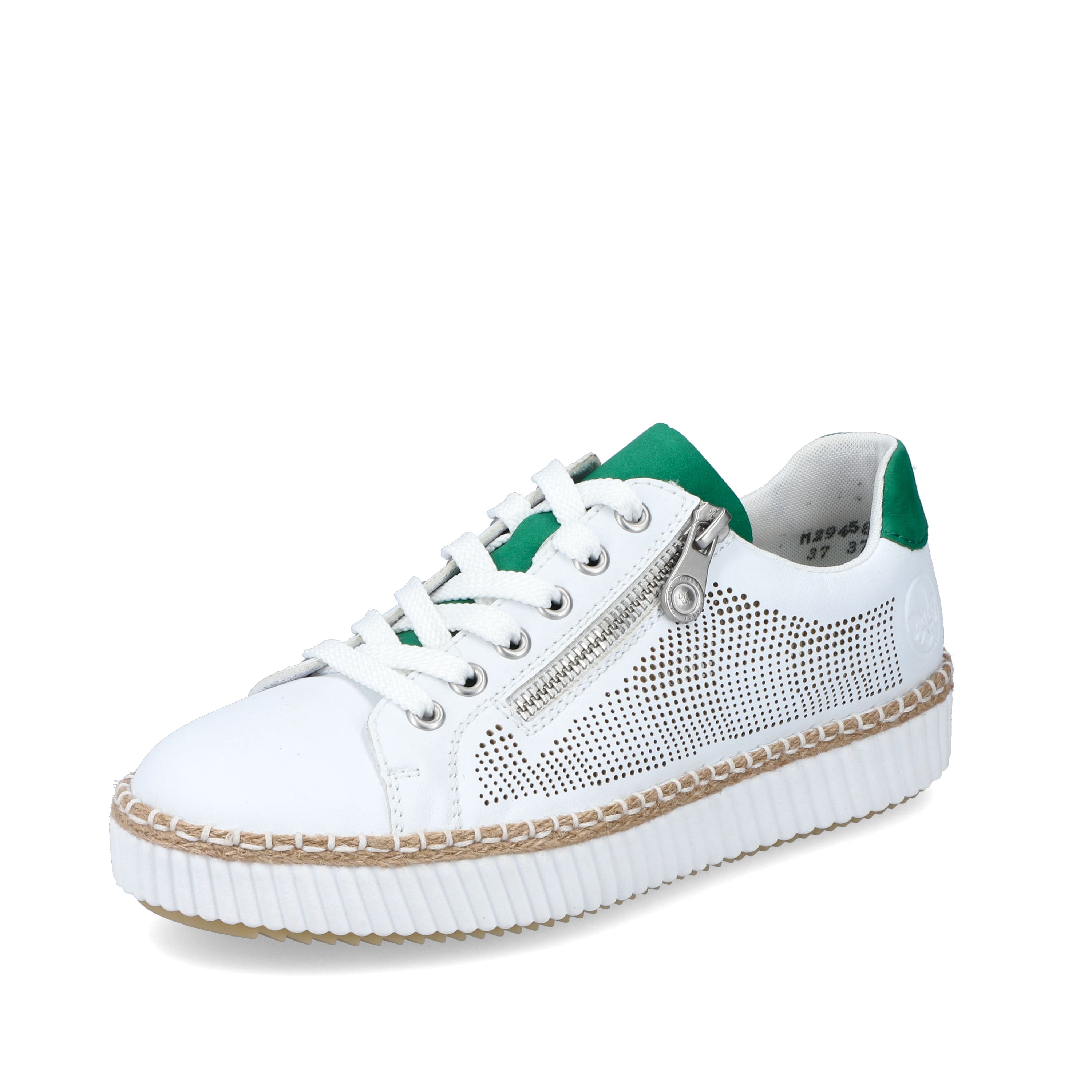 Rieker Damen Sneaker Low eisweiss