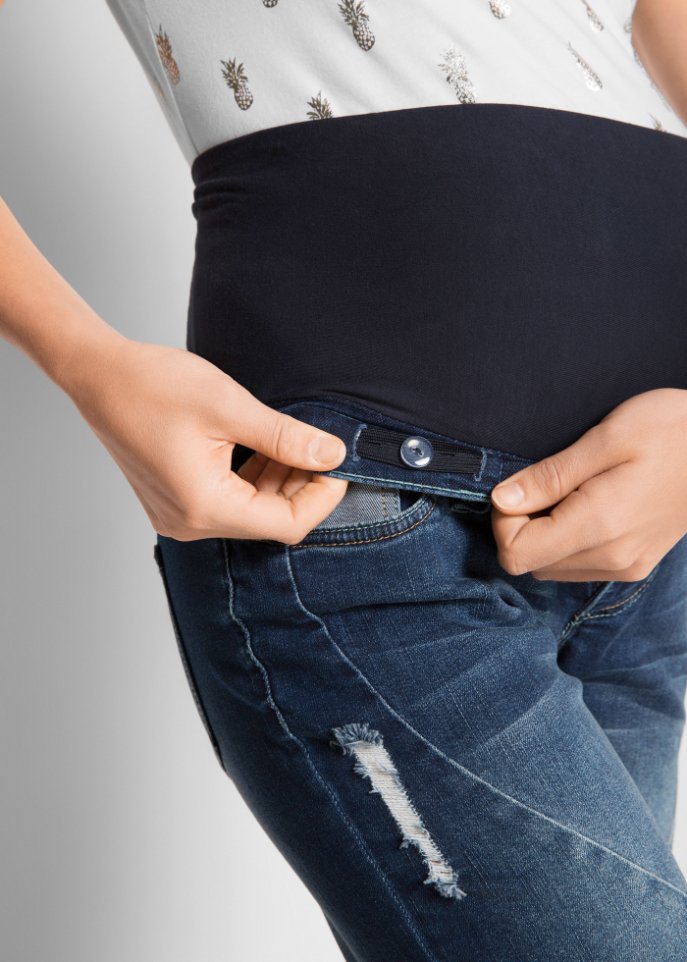 Umstandsjeansshorts für Beginn und nach der Schwangerschaft