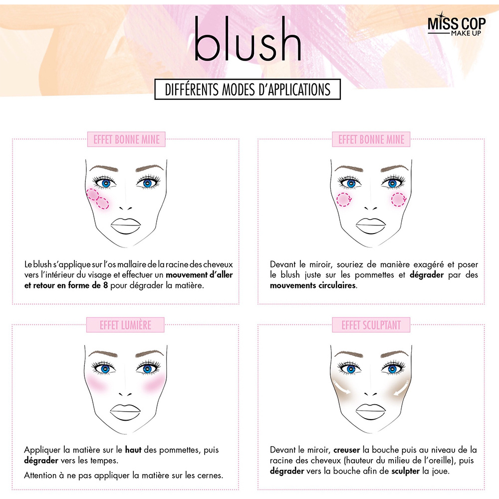 miss cop Blush Vibration Lumière N°2 Fard à joues