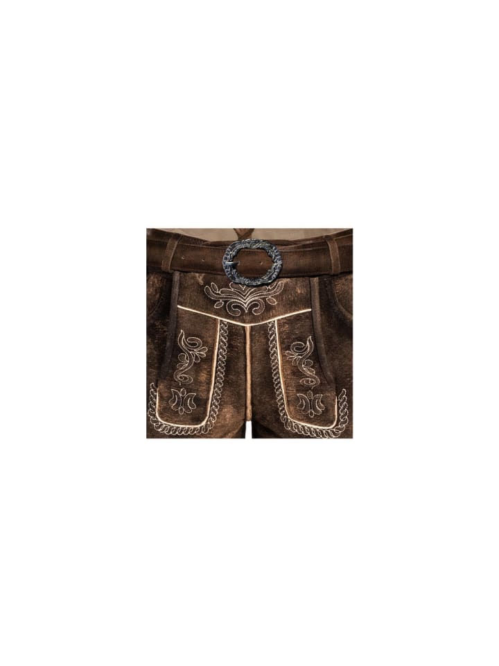 Nübler Trachtenhose für Herren in braun in braun günstig kaufen 128