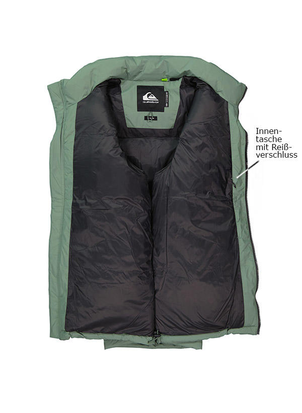 Quiksilver, Steppjacke, Mikrofaser wasserabweisend, grün