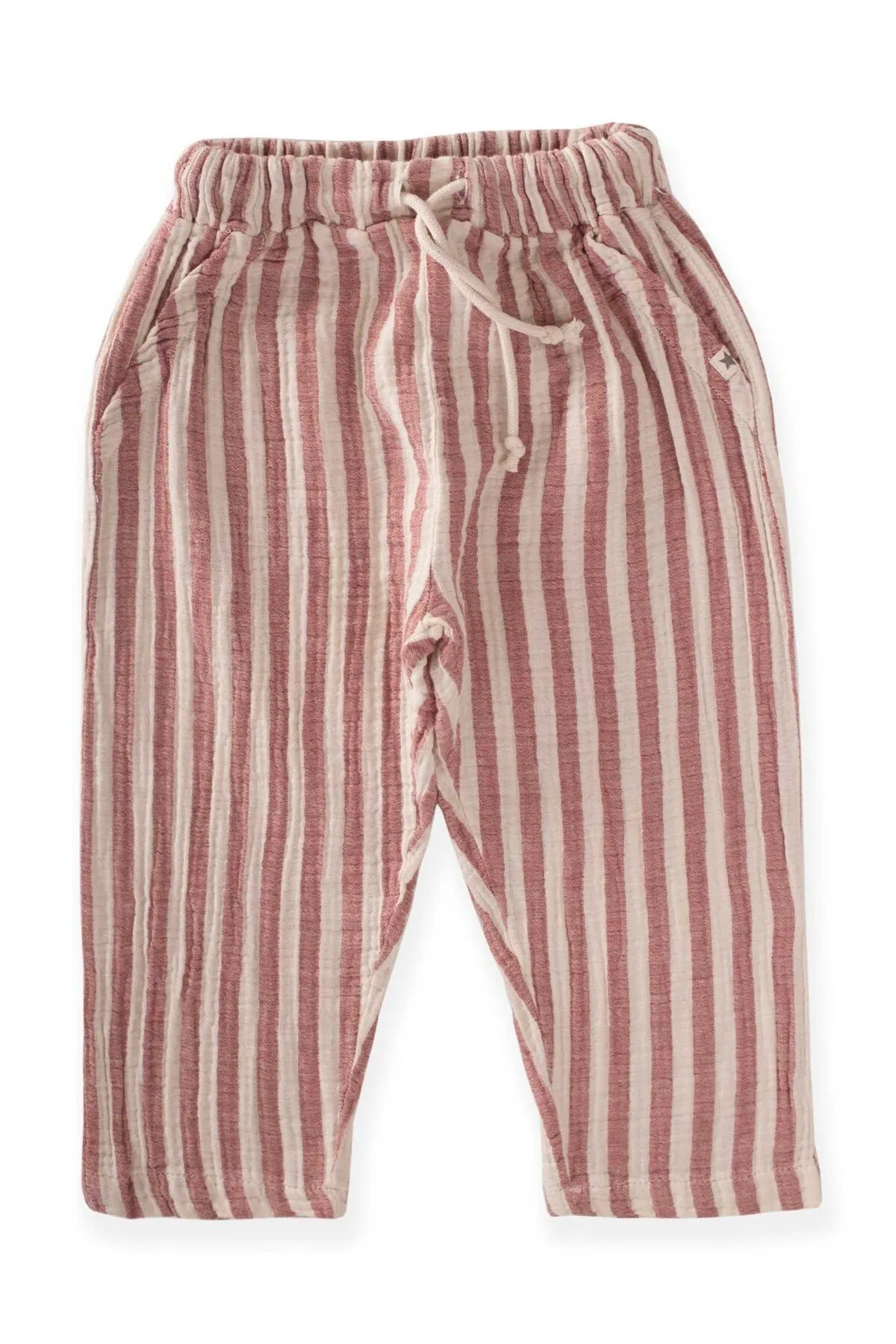 Cigit  Musselinhose 1–7 Jahre, rot gestreift