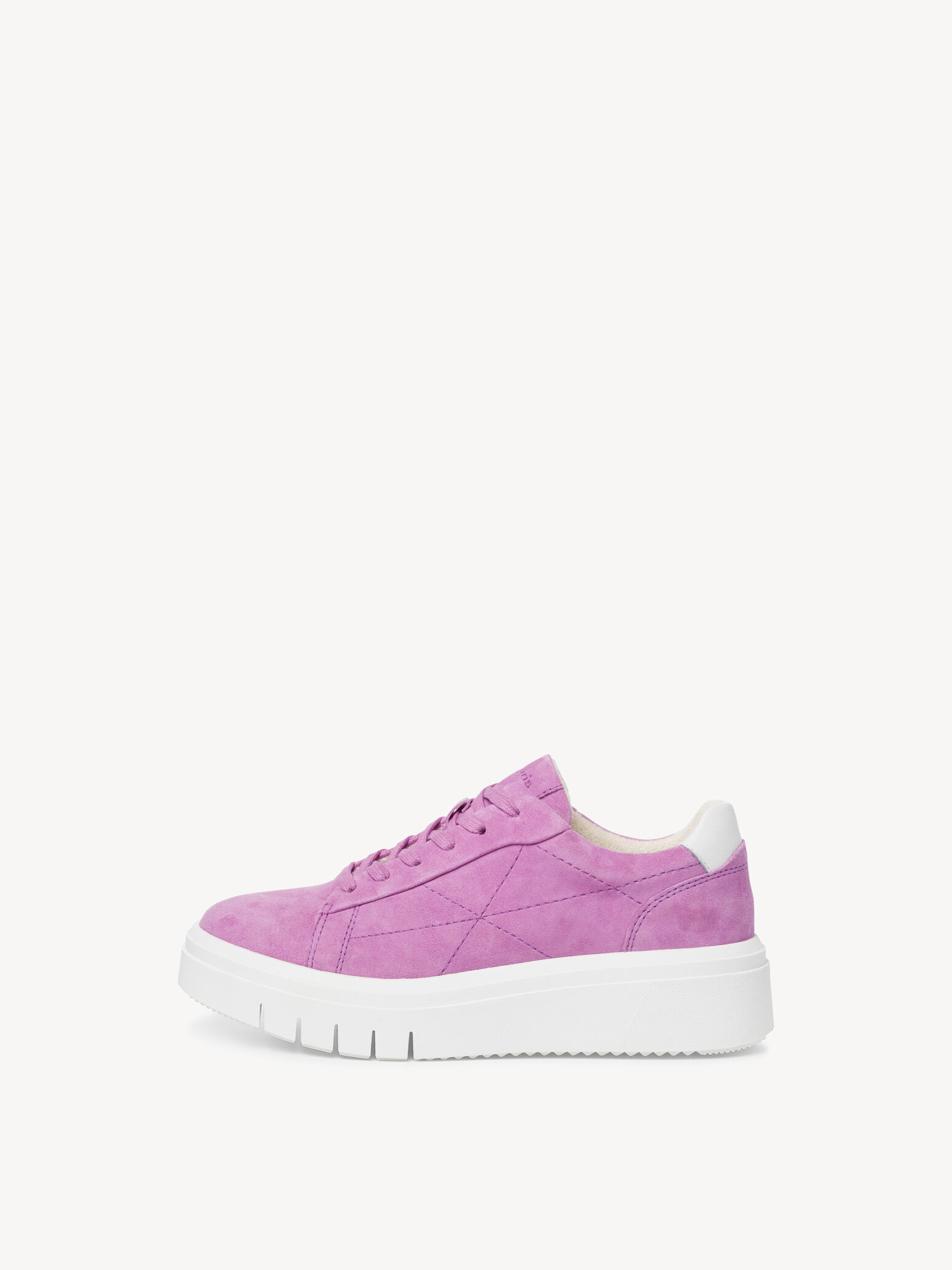 Basket en cuir - mauve