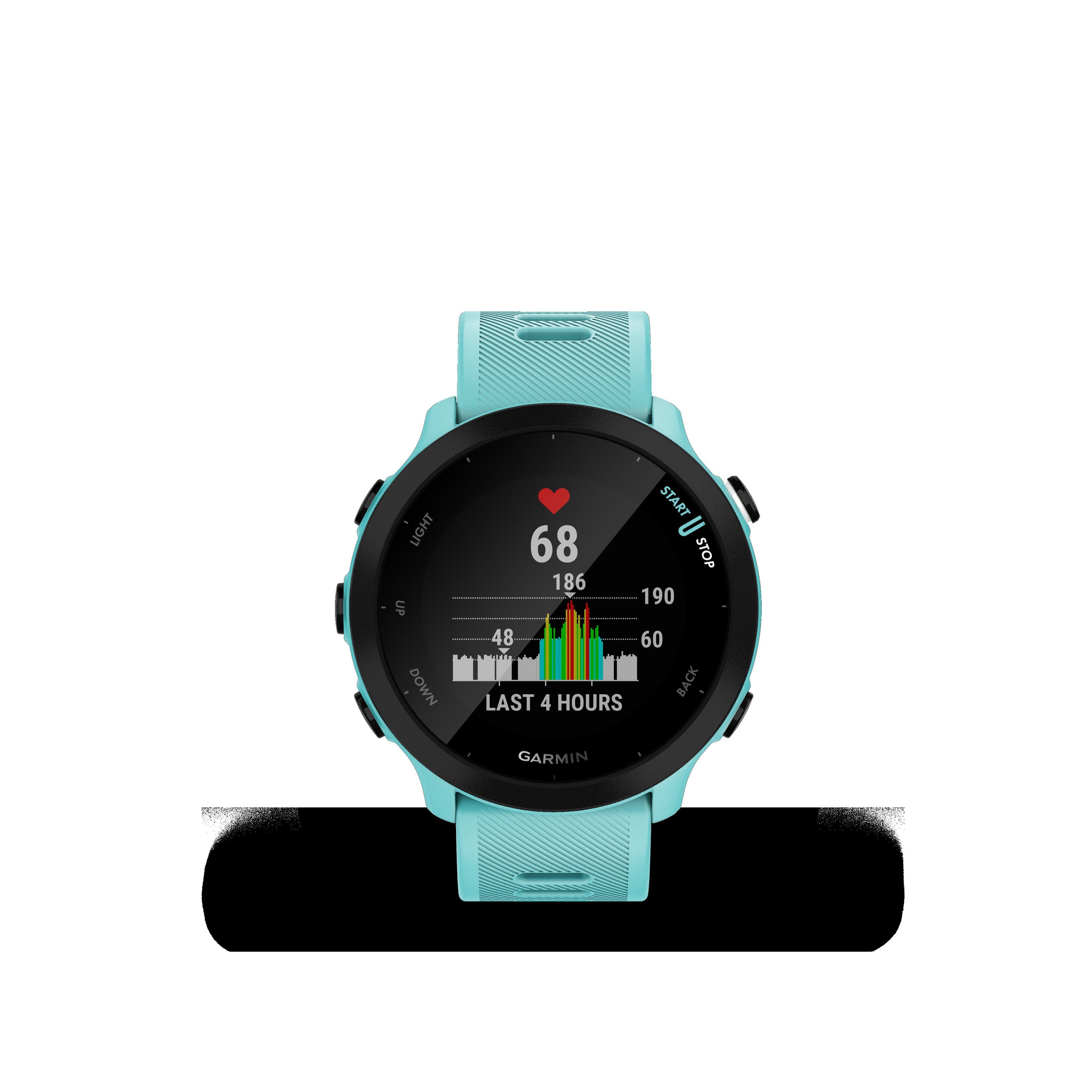 Garmin FORERUNNER 55 Multisport- Smartwatch (2,64 cm/1,04 Zoll, Garmin), GPS-Laufuhr