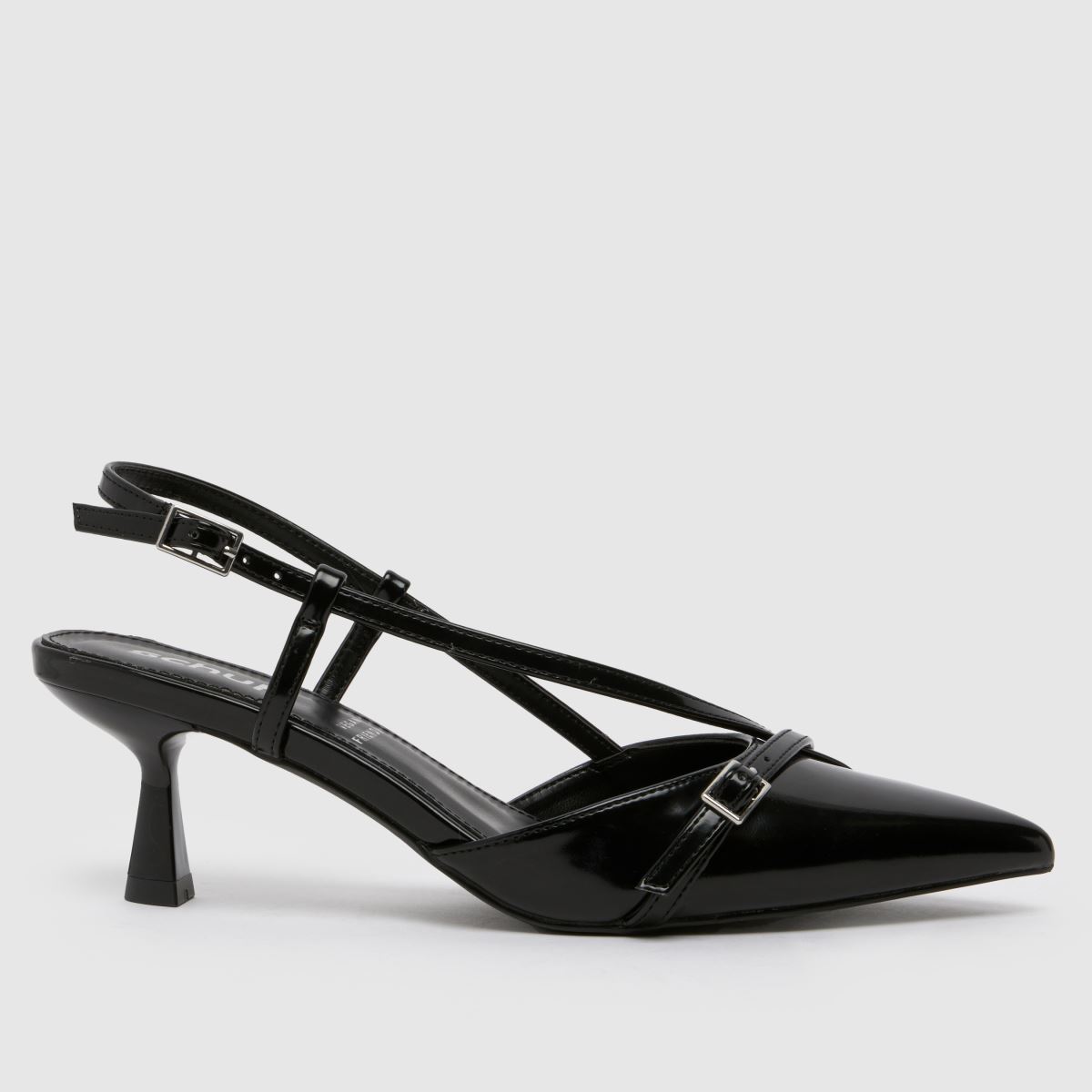 Schuh – Sidney – Svarta höga klackar med slingback