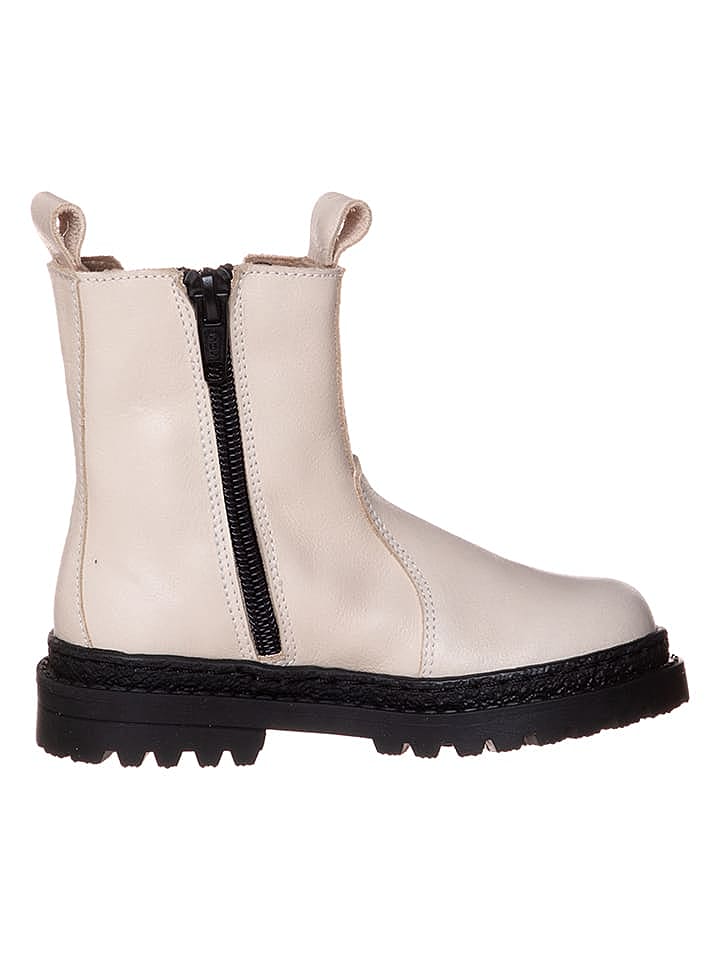lamino Leder-Chelsea-Boots in Weiß günstig kaufen 29