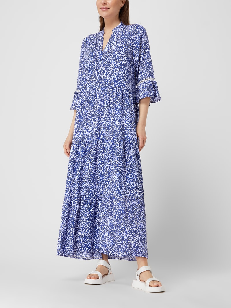 Kleid aus Viskose in royalblau