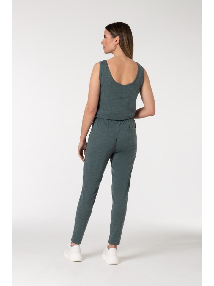super.natural Merino Einteiler W FEEL GOOD JUMPER in graugrün günstig kaufen