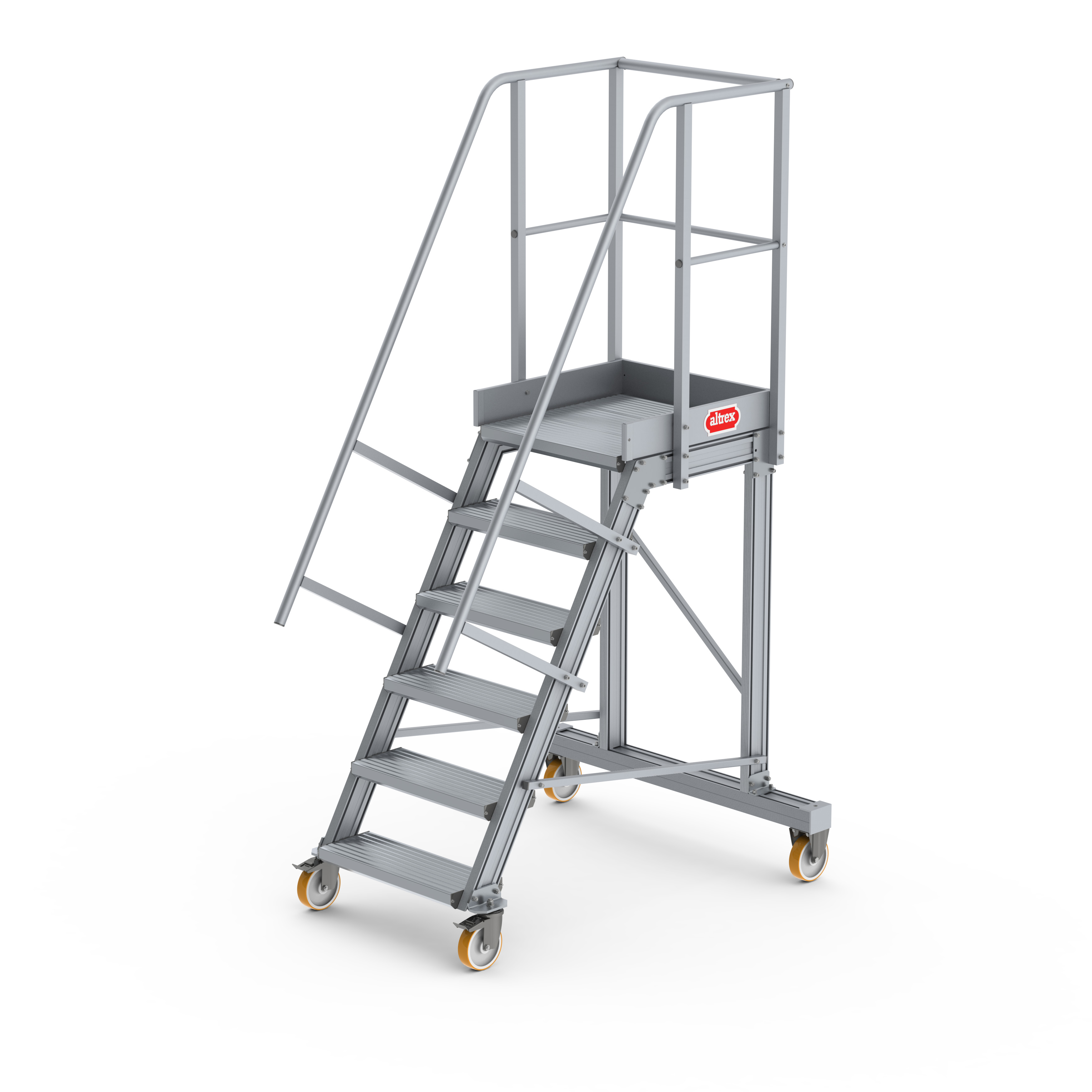 Altrex 226006 Drabina platformowa z 4 kołami 60° 1,47 m