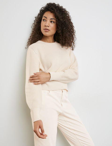 Pullover aus Baumwoll-Rippstrick