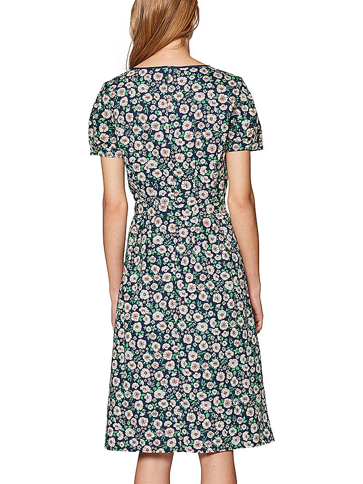 ESPRIT Kleid in Dunkelblau/ Bunt günstig kaufen 42