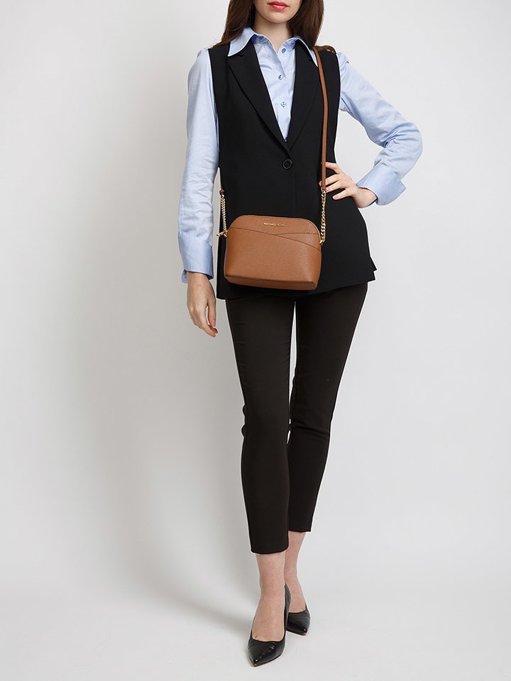 Michael Kors Leder-Umhängetasche in Hellbraun - (B)21 x (H)17 x (T)9 cm günstig kaufen onesize