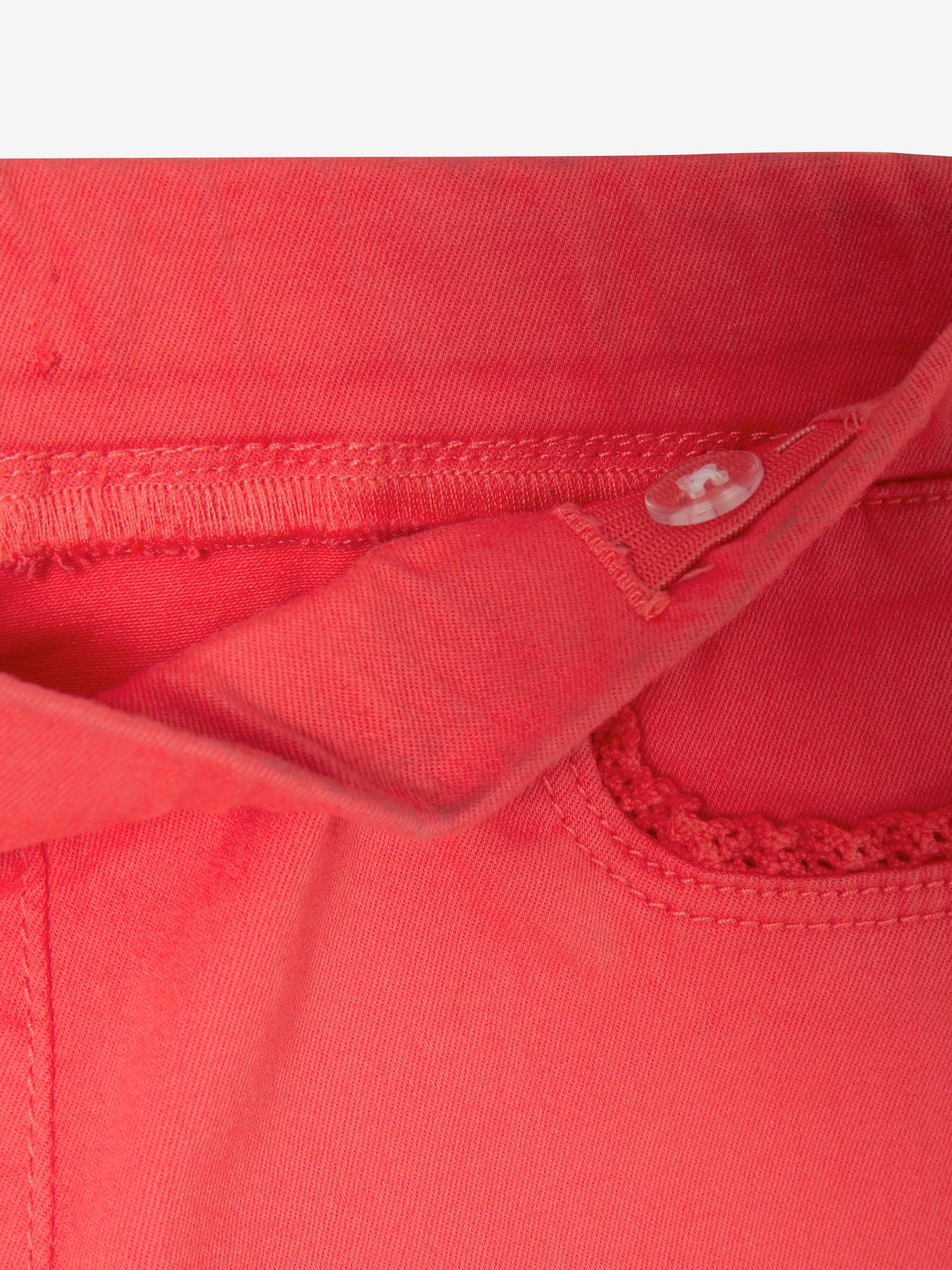 Short tregging Basics fille détail en macramé abricot poudré
