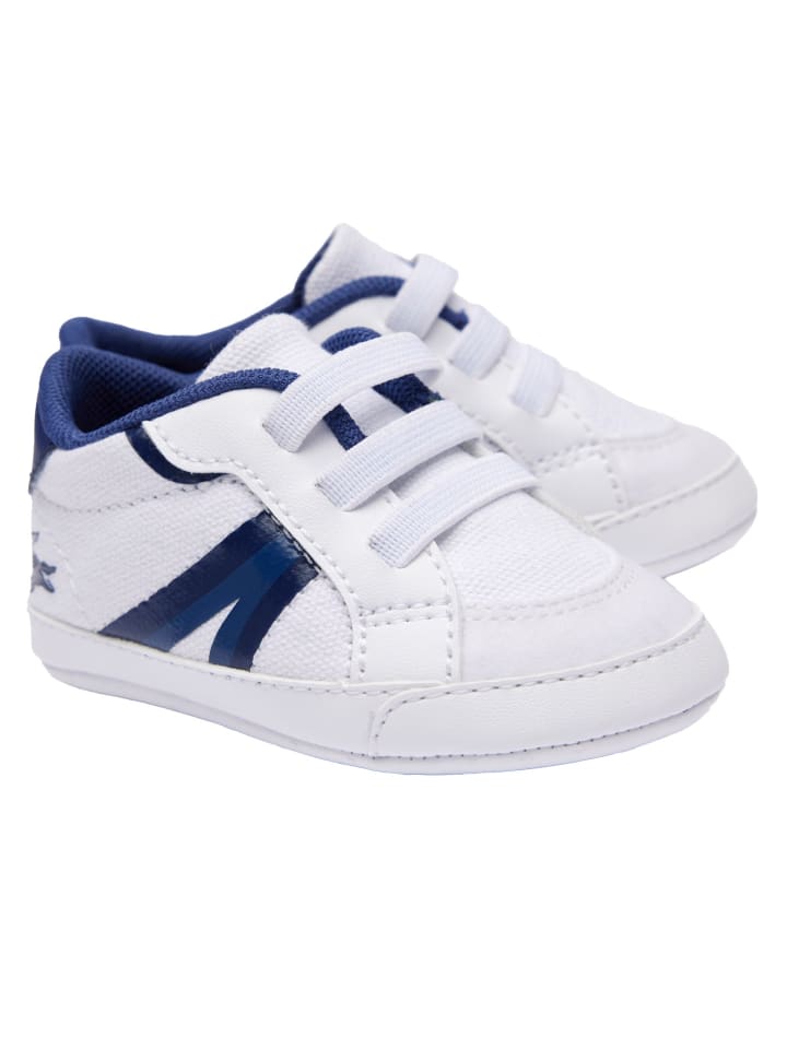 Lacoste Krabbelschuhe in Weiß/Blau günstig kaufen