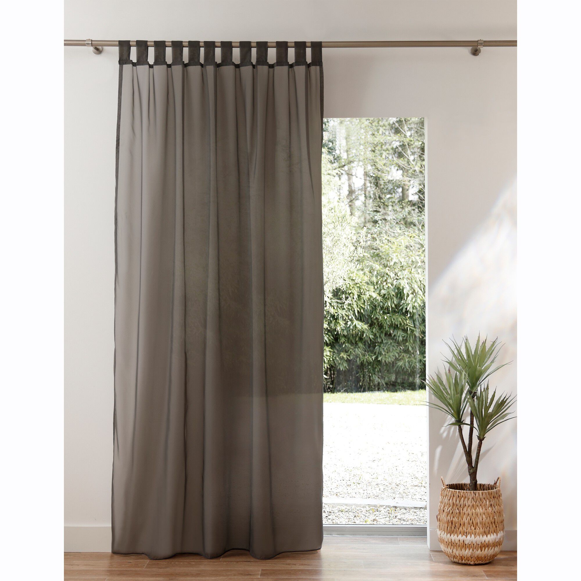 Panneau voile uni finition pattes