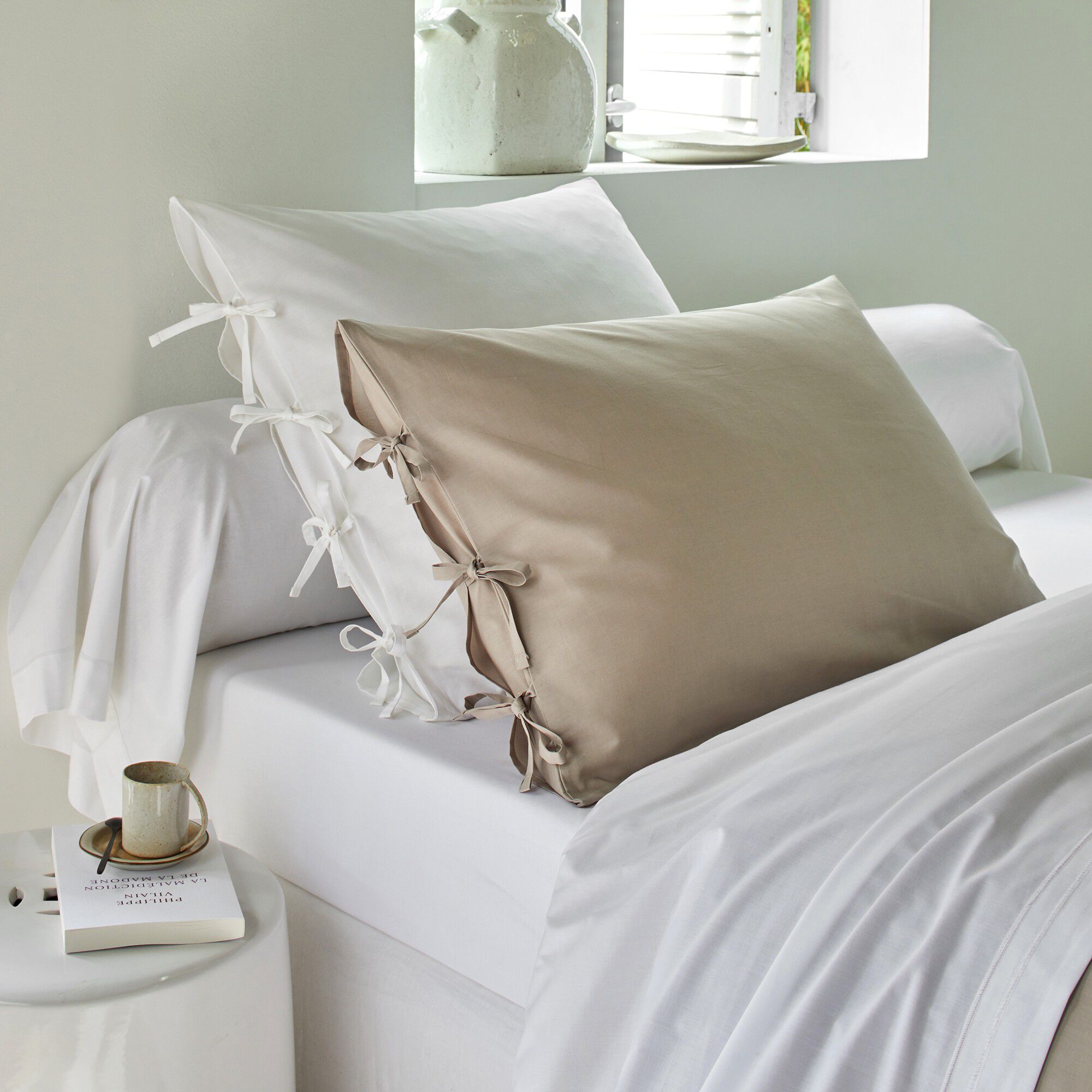 Linge de lit uni percale