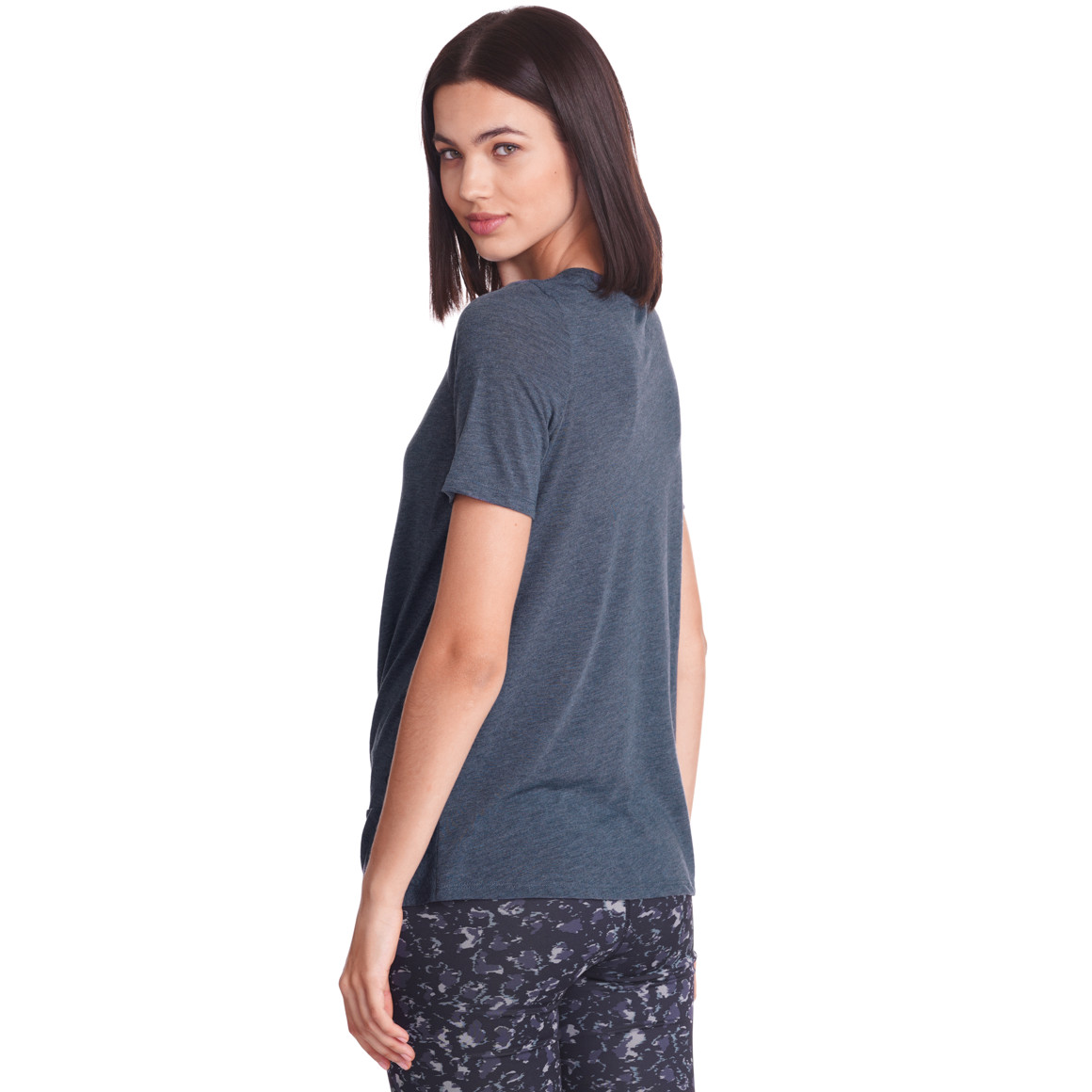 Damen Yoga-T-Shirt mit Knotendetail