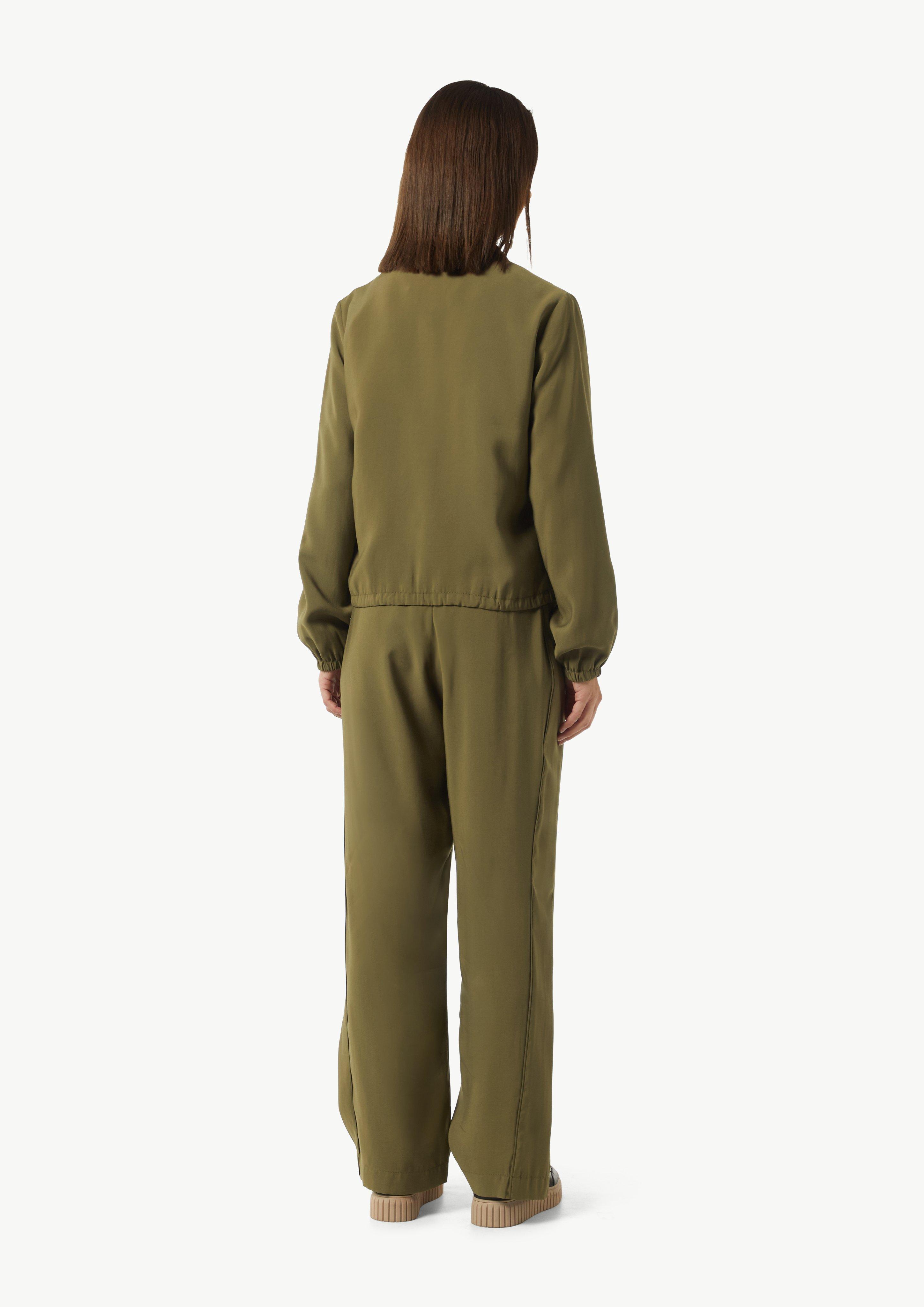 Jacke mit Umlegekragen - guacamole