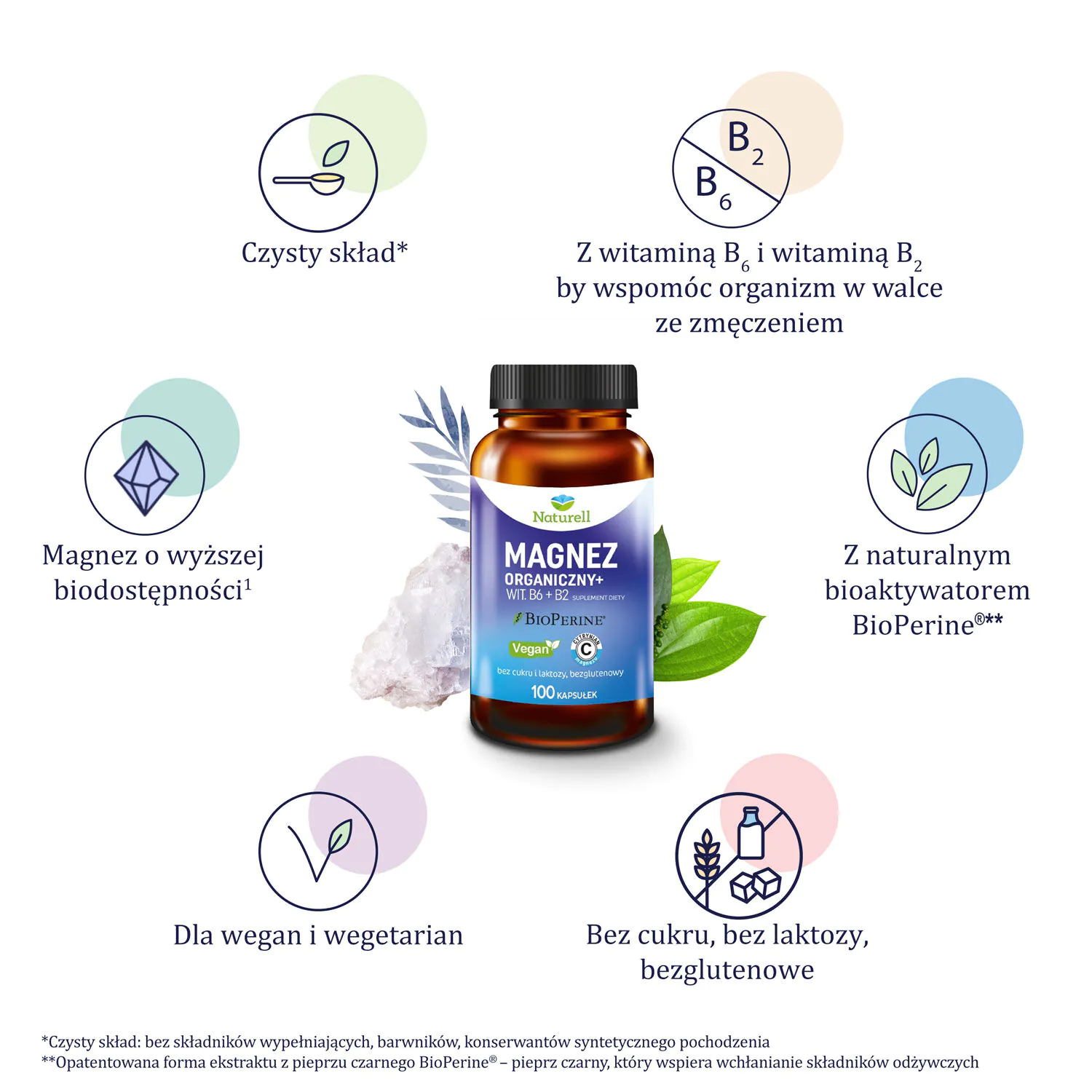 Naturell Βιολογικό Μαγνήσιο+ 100 κάψουλες