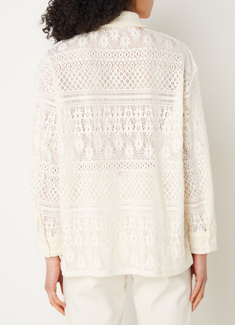 ba&sh Barnabe blouse with openwork design