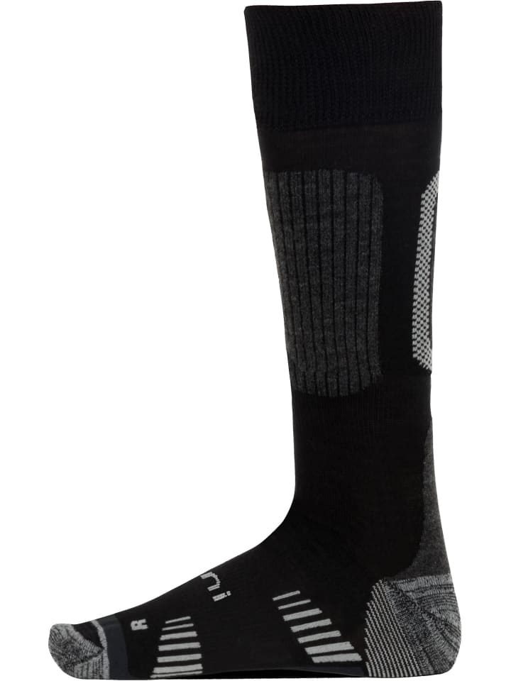 normani 2 bequeme Merino Trekking Kniestrümpfe mit Frotteesohle in Schwarz günstig kaufen