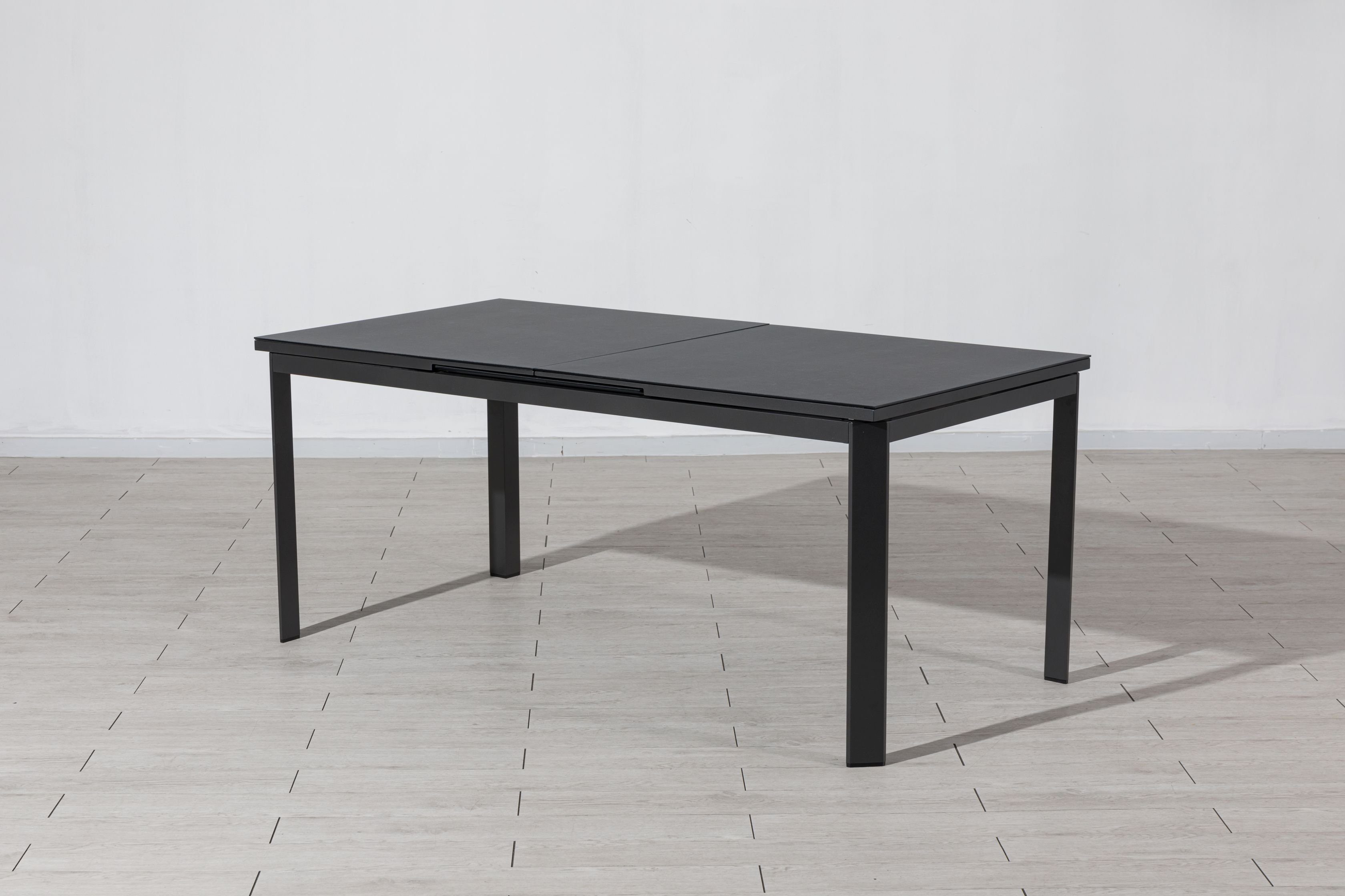 Gardissimo Gartentisch Keramik XXL Ausziehtisch Dia Anthrazit, 180/240 x 90 cm, synchrone Auszugautomatik