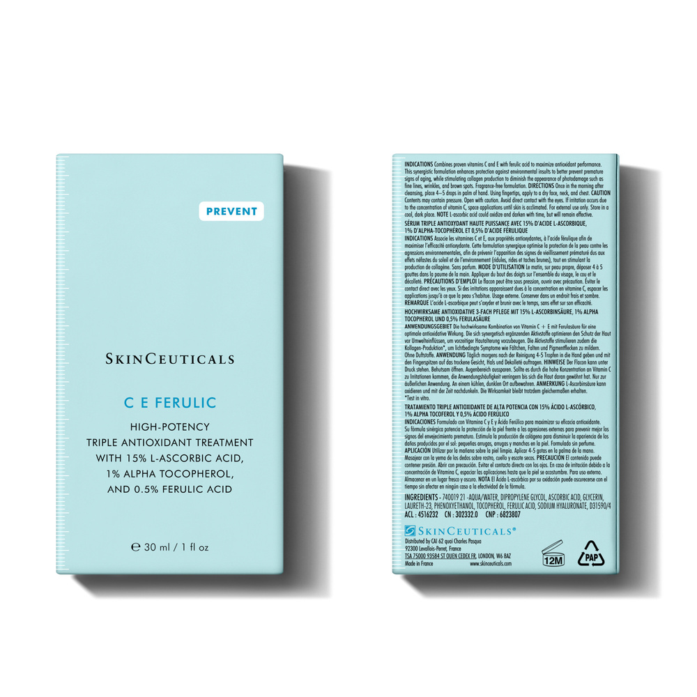 SkinCeuticals C E FERULIC Sérum antioxydant anti-rides à la vitamine C