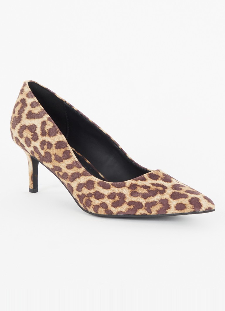 Kurt Geiger Kensington Flexi suede pump with leopard print