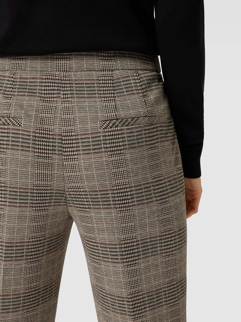 Hose mit Allover-Muster Modell 'August' in hellgrau