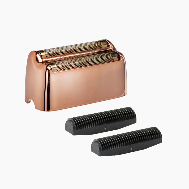 Titanium Double Foil Shaver Replacement Foils & Cutters (Rose Gold)