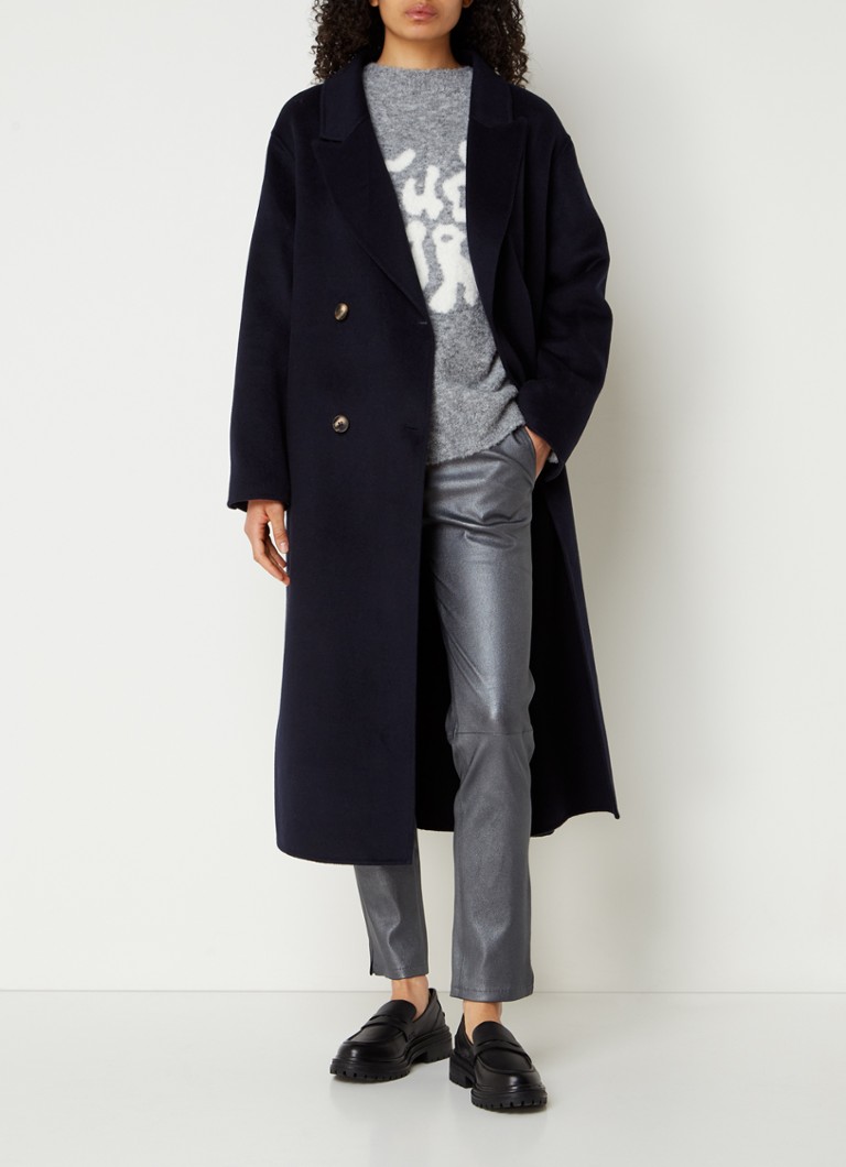 STUDIO AR by Arma Solvi double-breasted coat in wool blend with side pockets