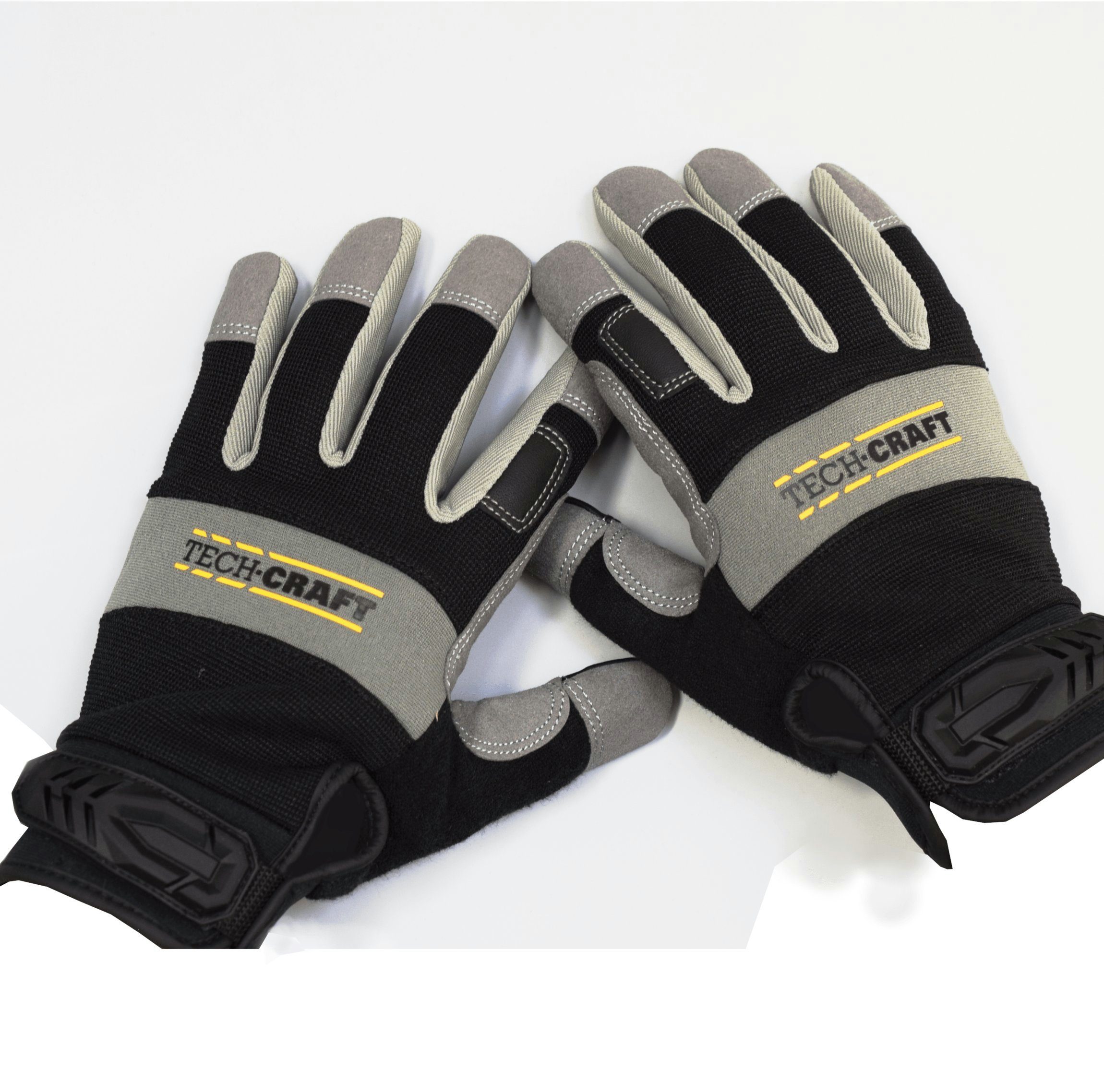 TECH-CRAFT Arbeitshandschuh-Set Arbeitshandschuh Strong Touch Gr. 10 2 (2er Set) Touchscreen-Daumen und -Zeigefinger