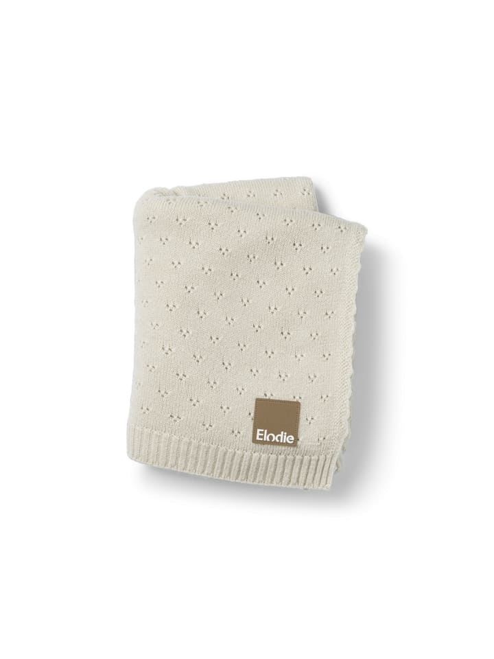 Elodie Details Pointelle Decke - Creamy White in Weiß 100 x 75 cm günstig kaufen onesize