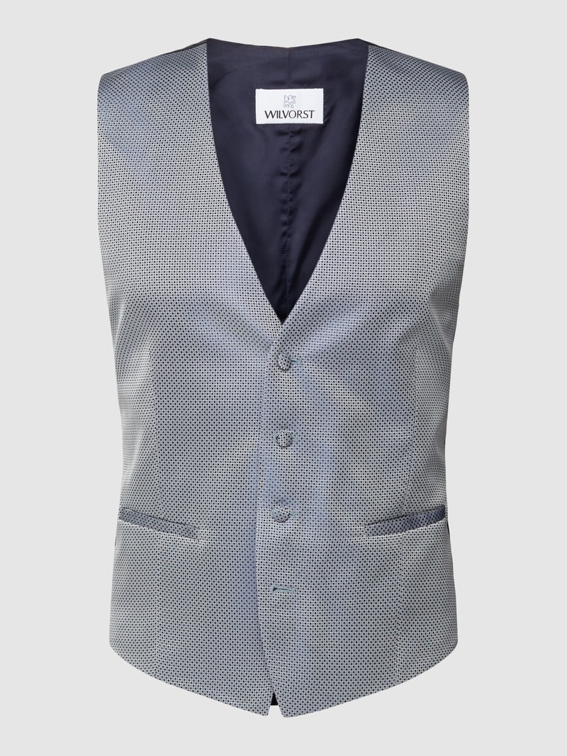 Weste mit Allover-Muster in blau