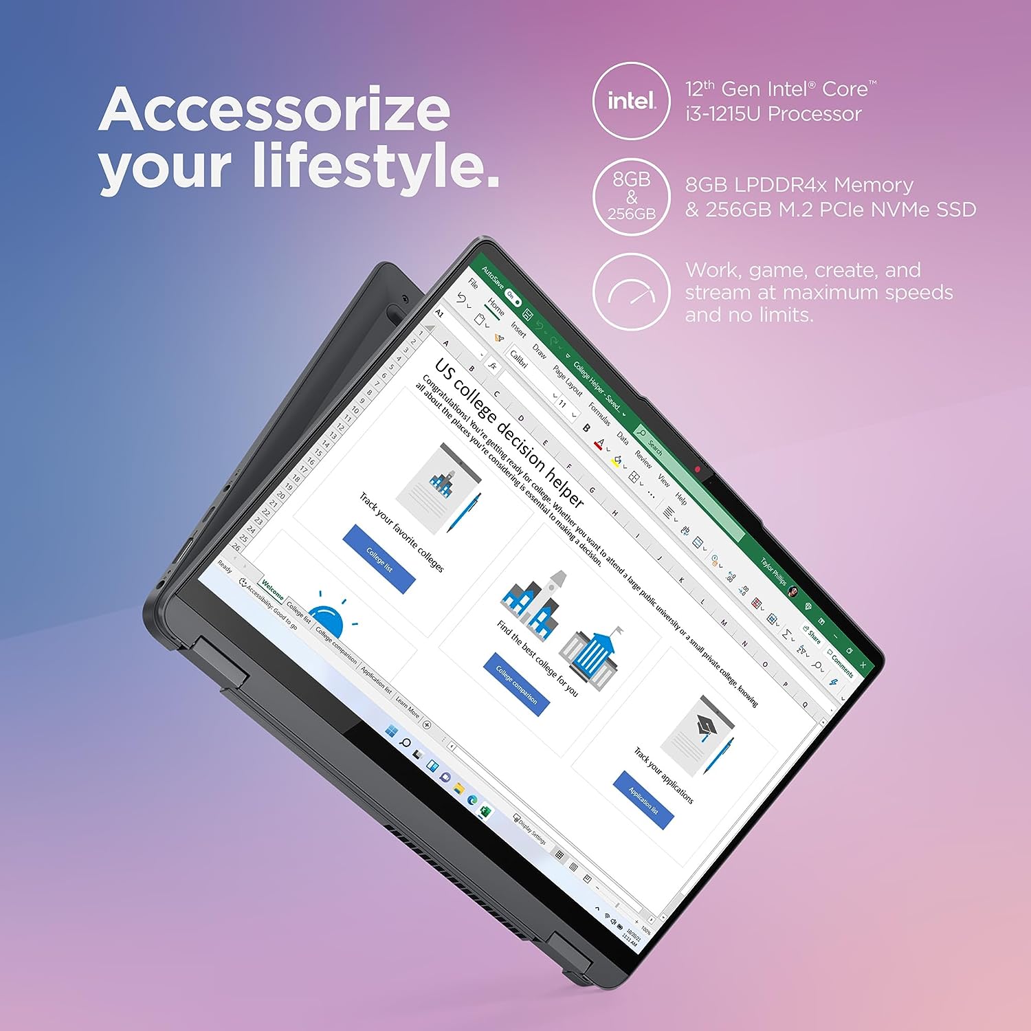 Lenovo IdeaPad Flex 5i - (2023) - Everyday Notebook - 2-in-1 Laptop Computer - Windows 11-14