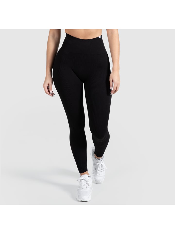 SMILODOX Kompression Leggings Amaze Ripp in Schwarz günstig kaufen
