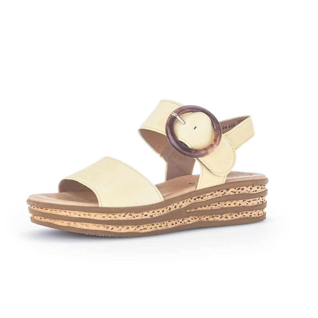 Gabor fashion Plateau Sandale gelb