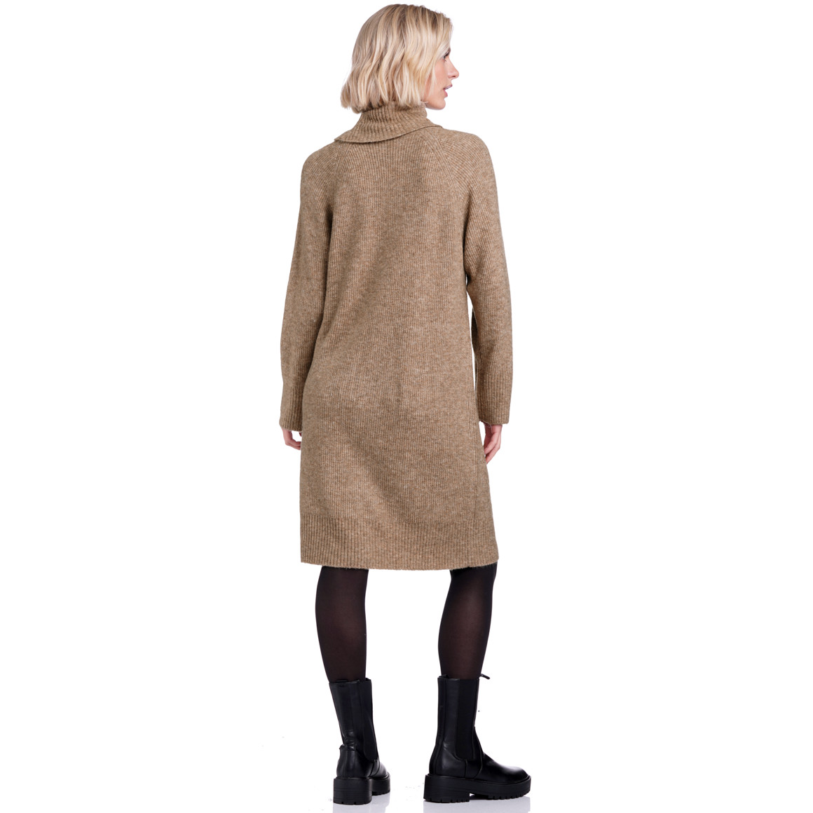 Damen Strickkleid mit Rollkragen