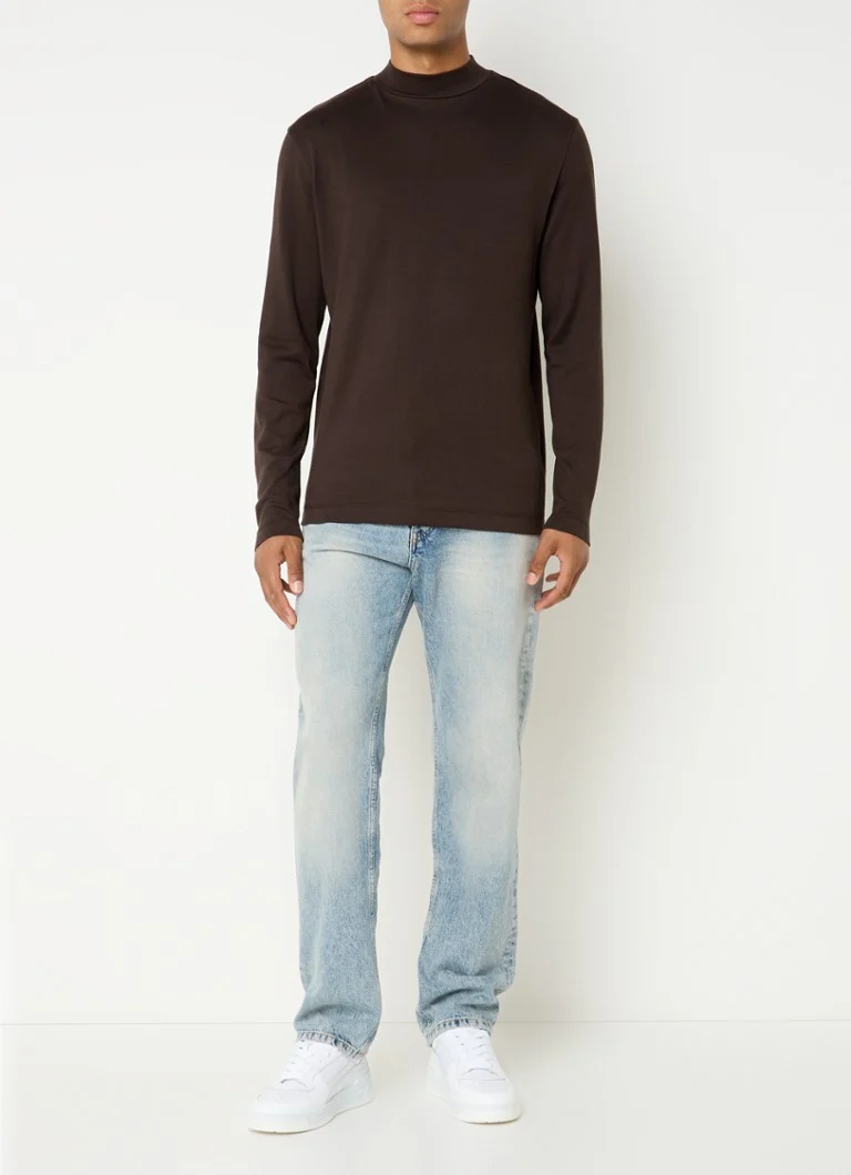 Camicia a maniche lunghe DRYKORN Moritzo con colletto alla coreana.