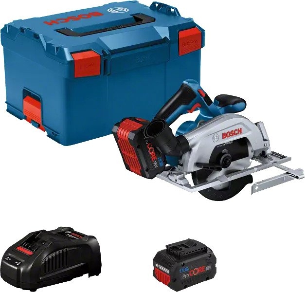 Bosch Blue 06016C1202 GKS18V-57-2 Kreissäge 18V ProCore 5,5Ah Li-Ion in L-Boxx