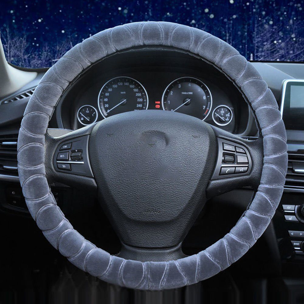Deliana.home Lenkradbezug Kurzer Plüschbezug für Autogriffe, rutschfeste Winterwärme, (1-tlg)