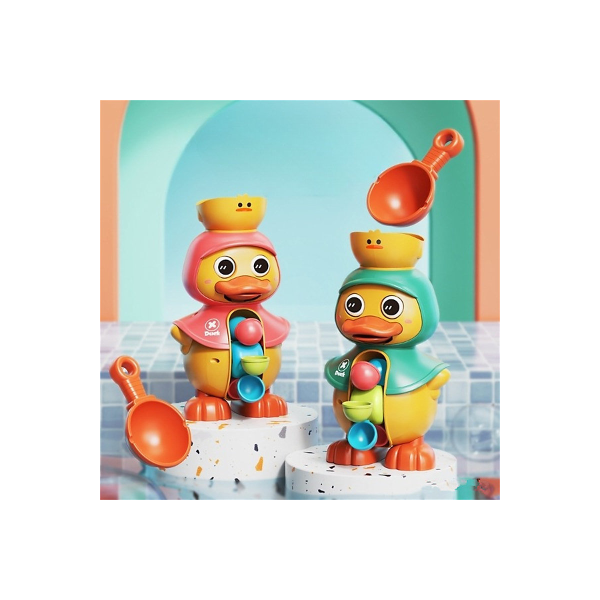 Baby-Badespielzeug Kleine gelbe Ente Badespielzeug