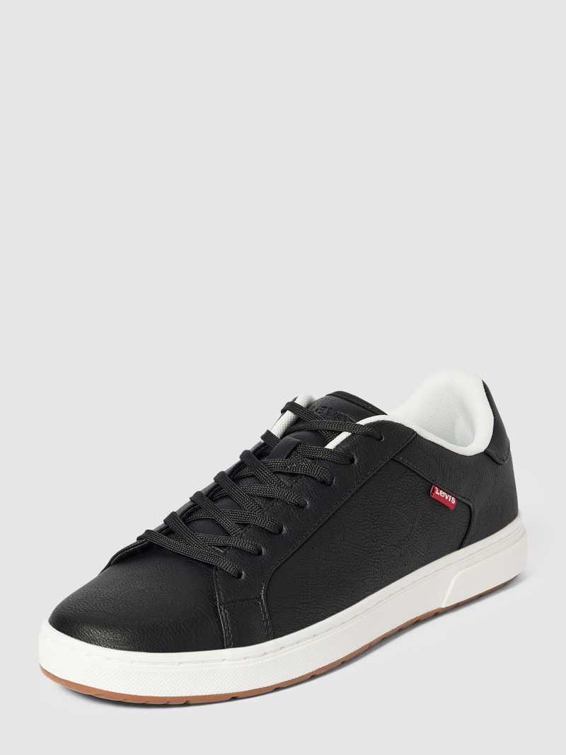 Sneaker mit Label-Details Modell 'PIPER' in schwarz
