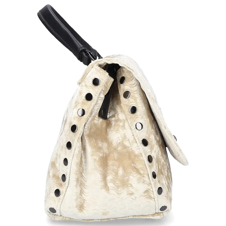 Zanellato - Handtasche POSTINA S Samt - beige